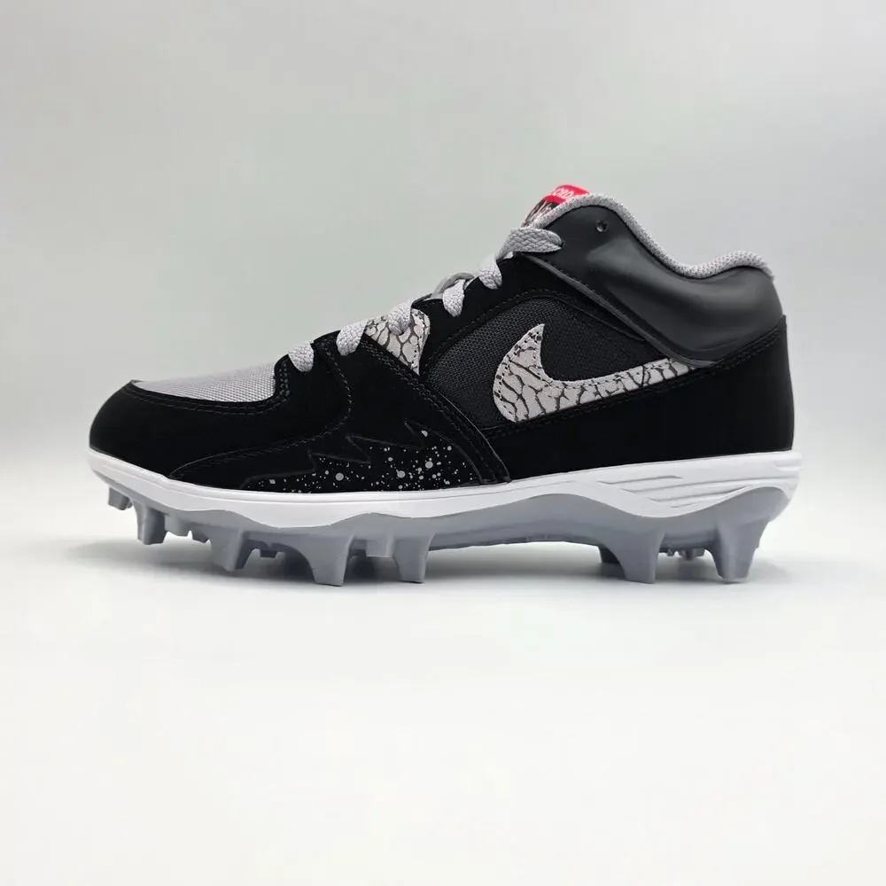 Jordan Stadium 90 Low TD Men's Sz 7.5 Football Cleats HQ0210-060 Black Cement